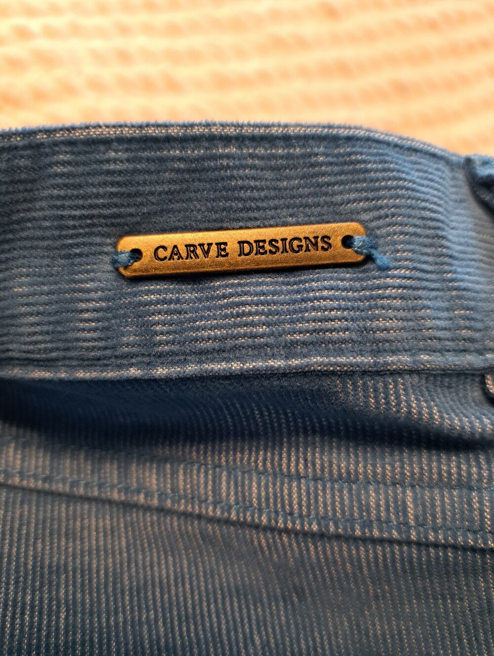 Carve Designs Blue Corduroy Shorts Size 6 - Picture 5 of 8